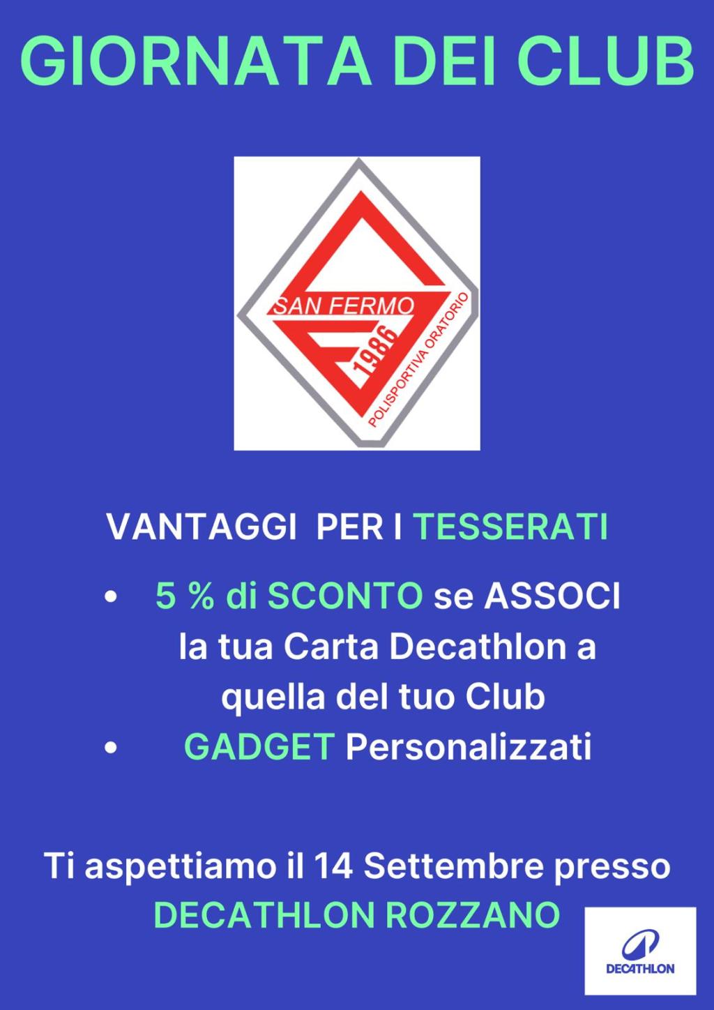 Evento Decathlon 14&nbsp;settembre